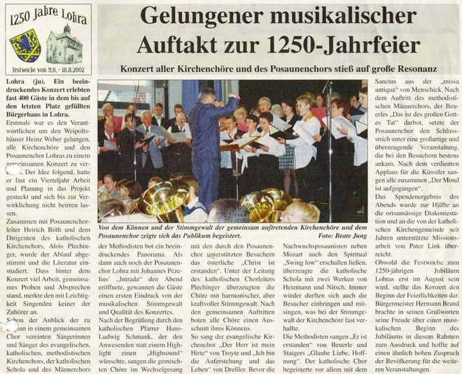 Bericht im Amtsblatt